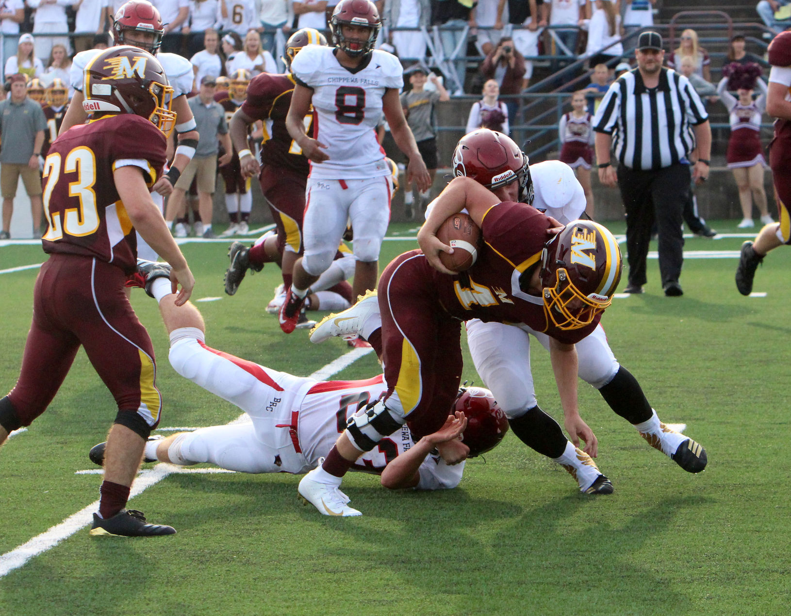 Chi-Hi football at Menomonie 8-31-18